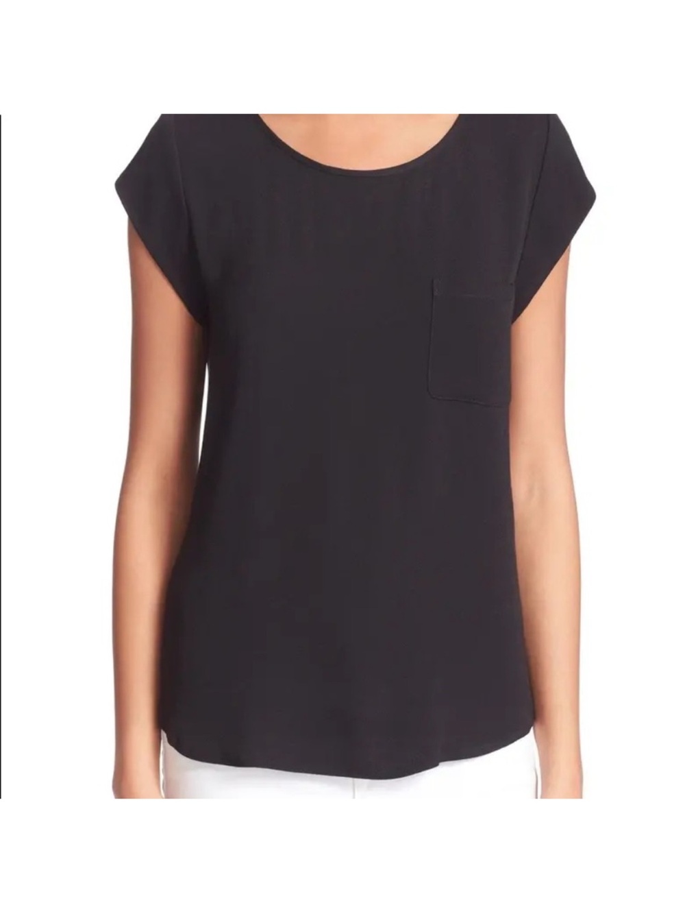 Joie Rancher Silk Top in Caviar Black Size Small EUC
